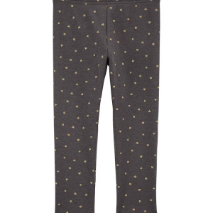 Calça legging bebê peluciada cinza | Carter's