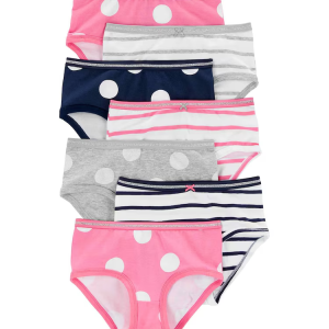 Kit Calcinha Infantil  7 Peças Multicor