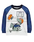 Camiseta infantil manga longa dinossauro branca | - Imagem 2