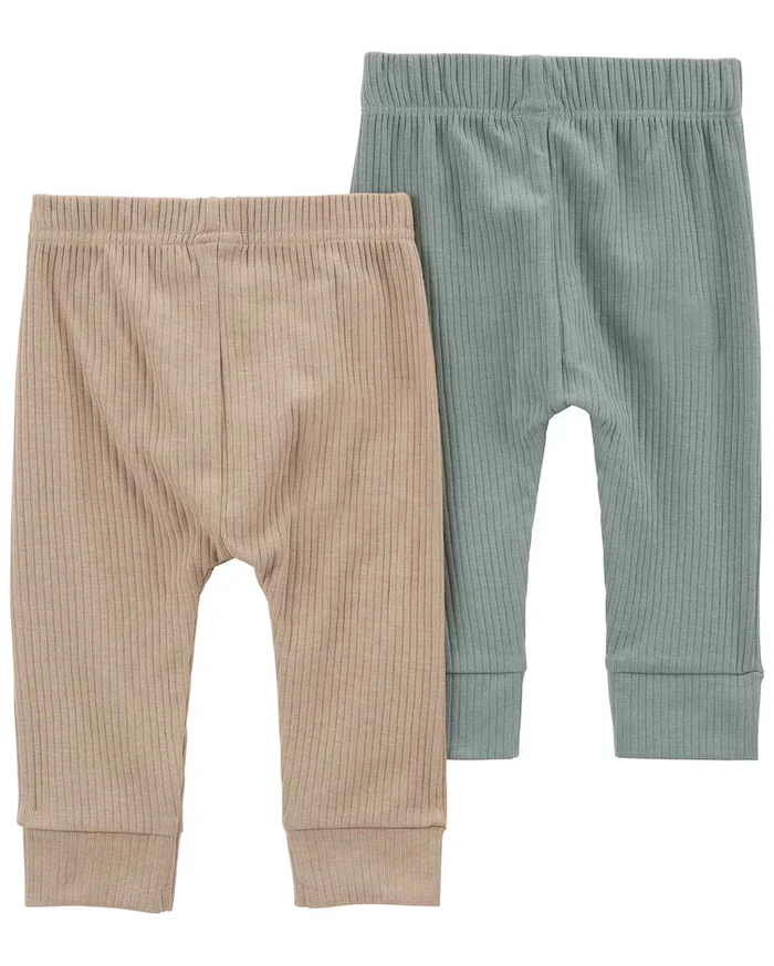Kit calça moletom bebê 2 peças lisa cós elástico multicor | - Imagem 2