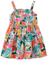 Vestido infantil floral em regata multicor | - Imagem 2
