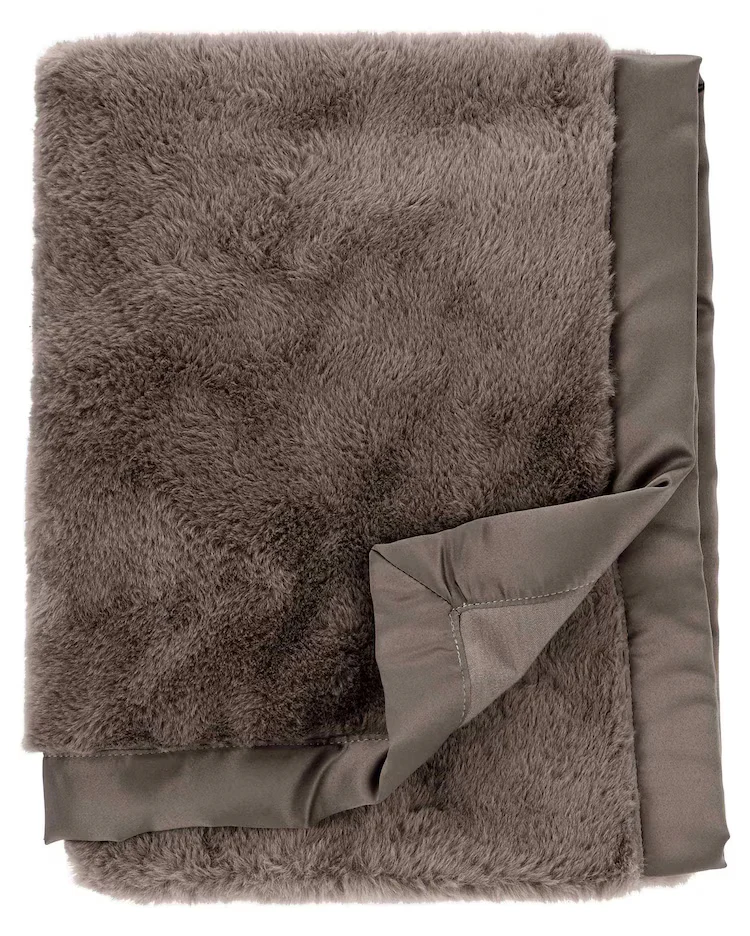 Cobertor bebê fleece marrom |